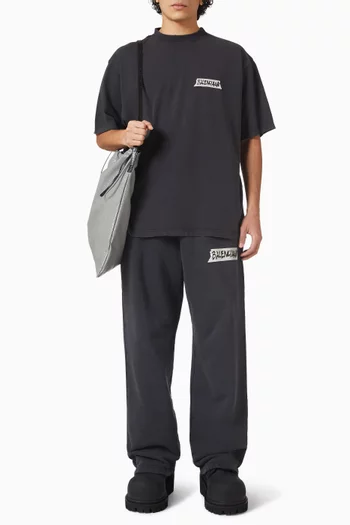 Masking Tape Baggy Pants in Heavy Fleece