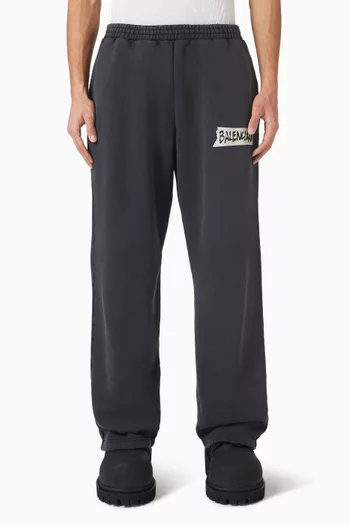 Masking Tape Baggy Pants in Heavy Fleece