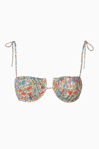 Floral Petal Underwire Bikini Top