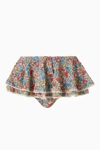 Floral Hot Shorts Bikini Briefs