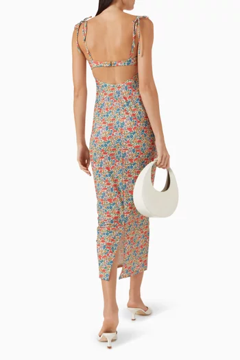 Petal Underwire Slip Dress in Nylon Blend