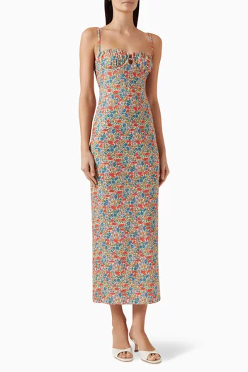 Petal Underwire Slip Dress in Nylon Blend