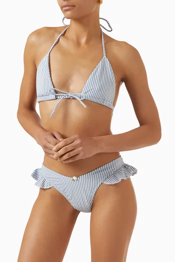 Emma Bikini Top in Twill