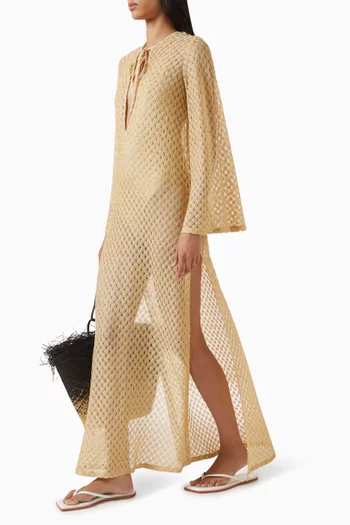 فستان للارتداء فوق ملابس السباحة برباط