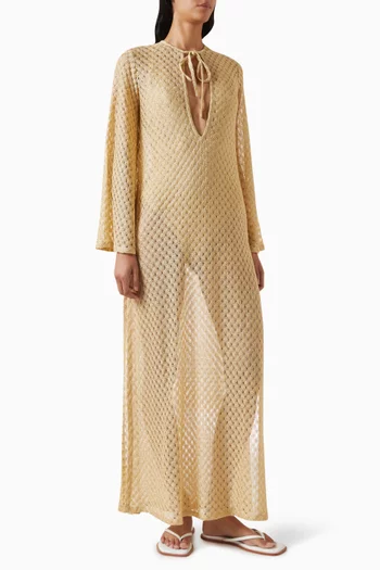 فستان للارتداء فوق ملابس السباحة برباط