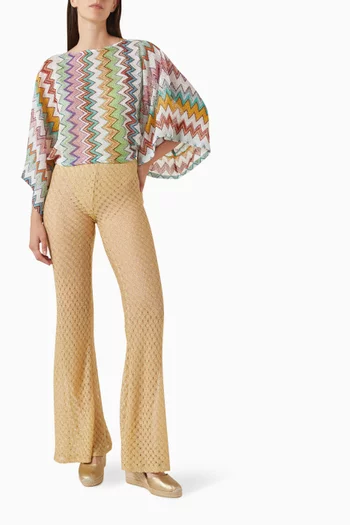 Zigzag Blouse in Viscose Blend