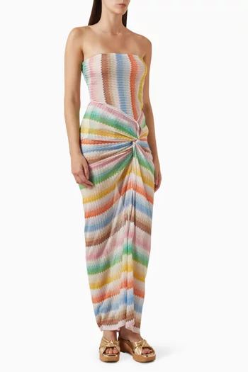 Twist-waist Dress in Rayon Blend