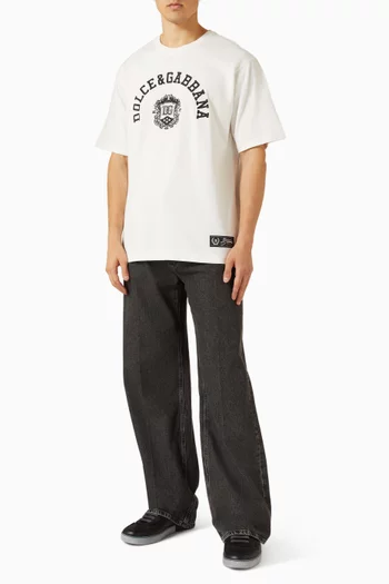 تي شيرت مطرز قطن