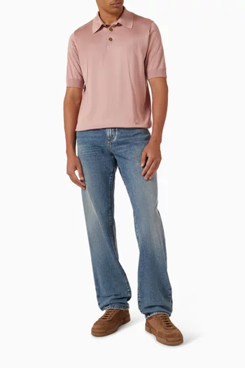 Polo Shirt in Cotton-knit