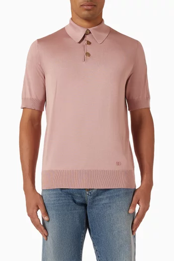 Polo Shirt in Cotton-knit