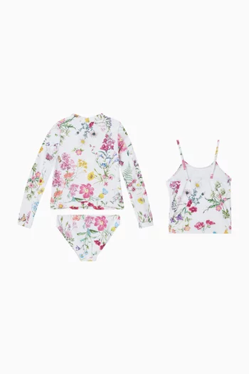 Ivy Print 3-piece Swim Set