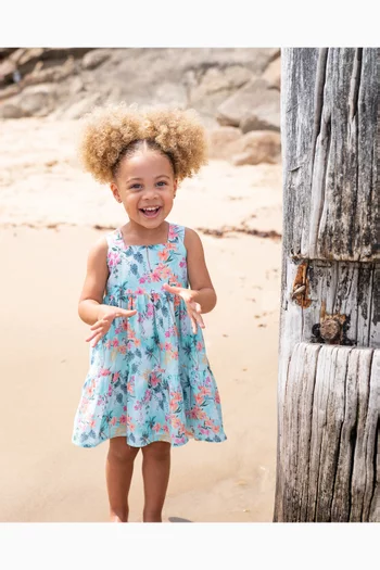 فستان صيفي ميلانا مزين بنقشة