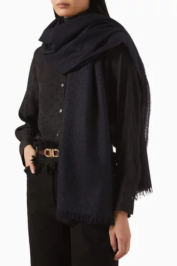 وشاح مزيج حرير وكشمير