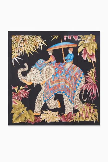 وشاح بنقشة انديا حرير