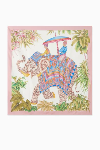 وشاح بنقشة انديا حرير