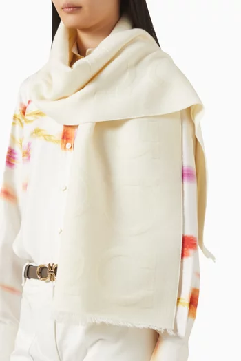 وشاح جانشيني صوف حرير