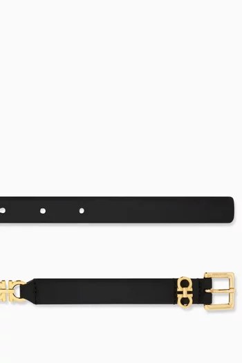 Gancini chain Belt in Leather