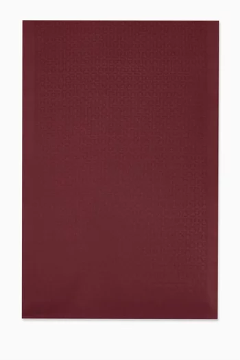 Gancini Stole in Silk-wool Blend