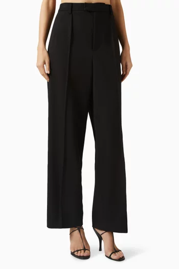 Pleated Pants in Wool