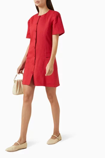 Mini Dress in Linen