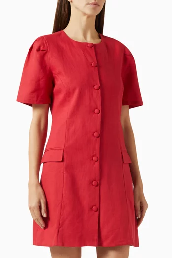 Mini Dress in Linen
