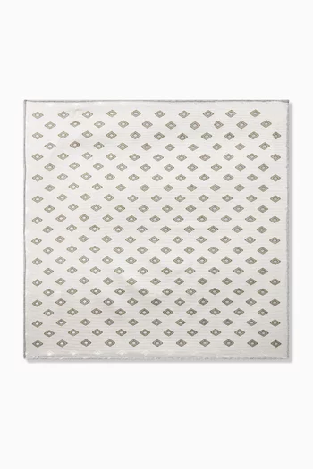 Diamond Pattern Pocket Square in Silk