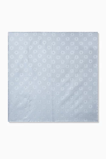 Medallion Pocket Square in Silk