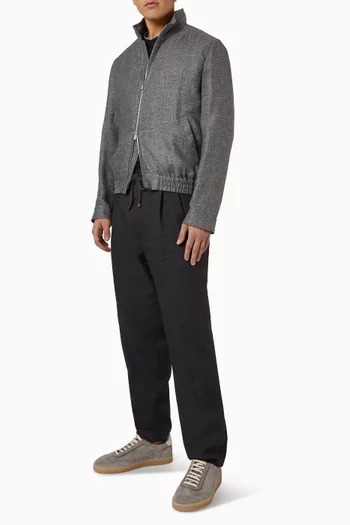 Hopsack Jacket in Silk-blend