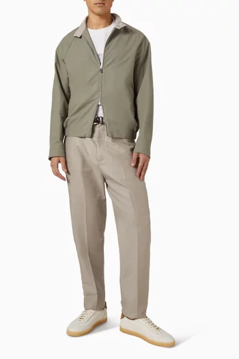 Water-resistant Jacket in Techno Cotton Gabardine