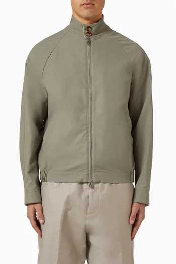 Water-resistant Jacket in Techno Cotton Gabardine