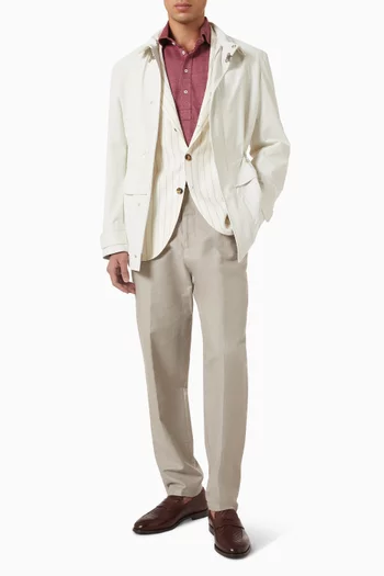 تي شيرت بولو كتان وقطن