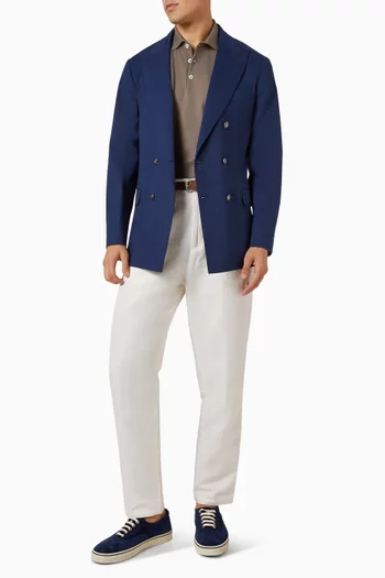 Logo Polo Shirt in Cotton