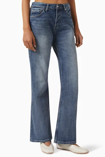 Miley Slouchy Bootcut Jeans in Denim