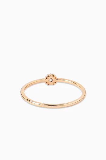 Cluster Diamond Ring in 14kt Rose Gold