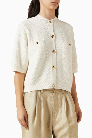 Christa Knit Cardigan in Wool Blend