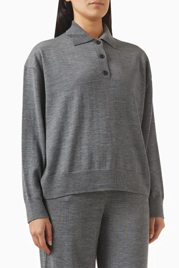 Lee Polo Sweater in Wool