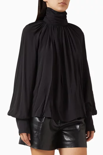 Anne High-neck Top in Chiffon