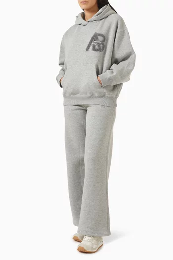 Jaci Letterman Hoodie in Cotton-fleece