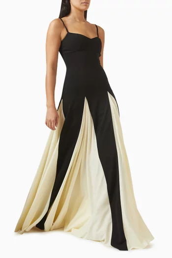 فستان بالوما كريب وجورجيت