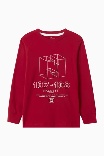 Classic-fit Long Sleeve T-shirt in Cotton