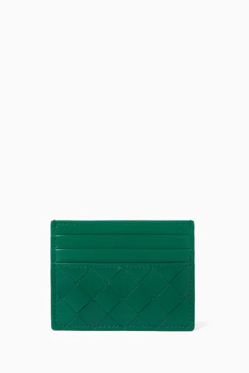 حافظة بطاقات ائتمان جلد مجدول