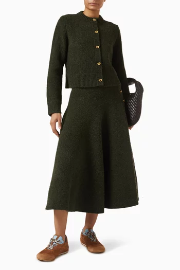 كارديغان صوف وبوكليه