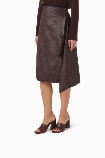 Parco Mule Sandals in Intrecciato Leather