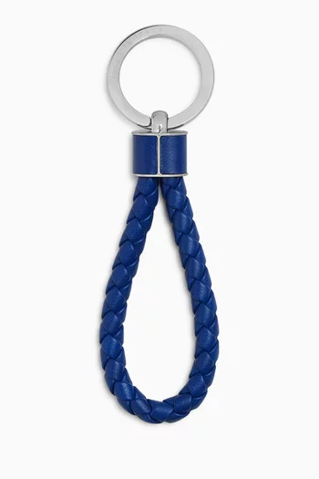 Intreccio Key Ring in Lambskin Leather