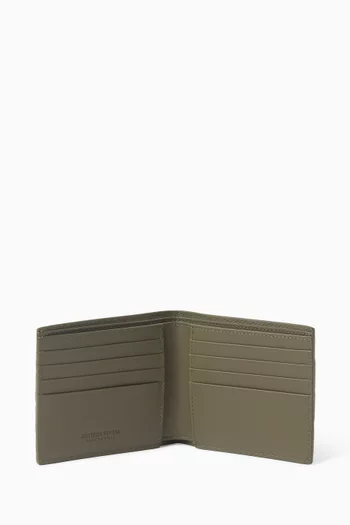 Bi-Fold Wallet in Intrecciato Leather