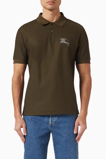 Metallic EKD Polo Shirt in Cotton