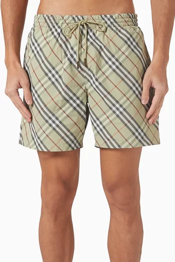 Check Swim Shorts