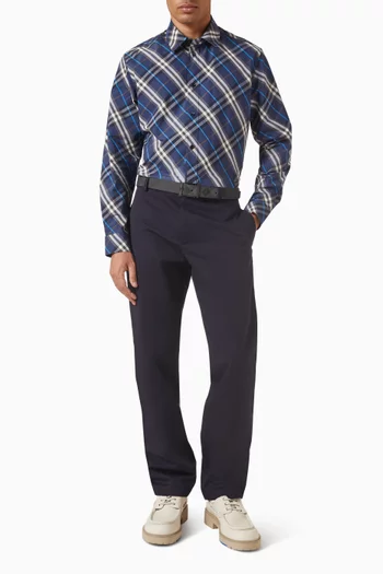 Relaxed Fit Check Shirt in Cotton