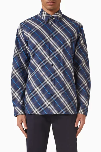 Relaxed Fit Check Shirt in Cotton