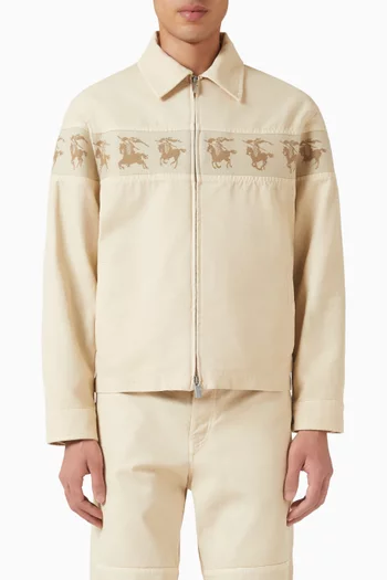 Galloping Knight Jacket in Cotton Canvas